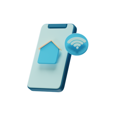 Mobile Control Home  3D Icon