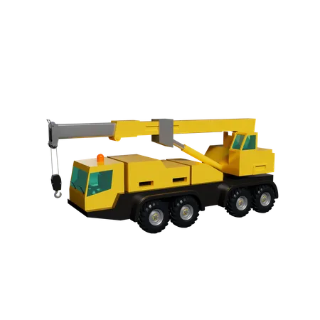 Mobile Crane  3D Icon