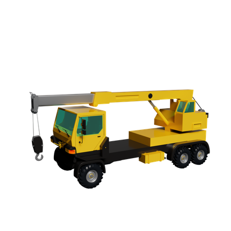 Mobile Crane  3D Icon