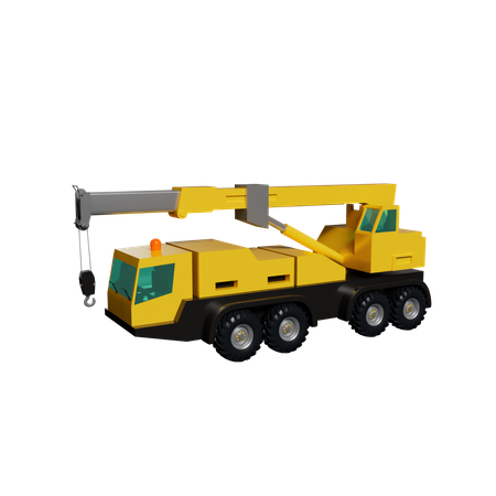 Mobile Crane  3D Icon