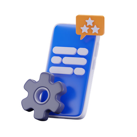 Mobile CRM  3D Icon