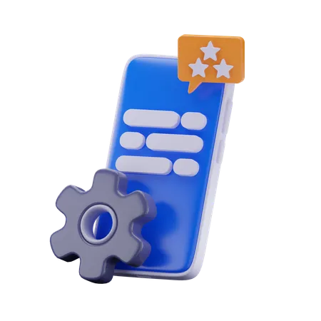 Mobile CRM  3D Icon