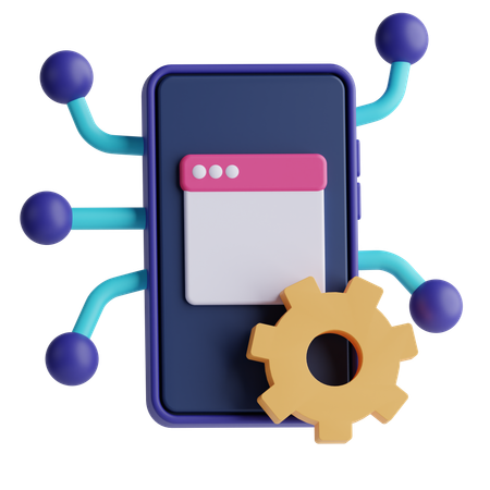 Mobile Customization  3D Icon
