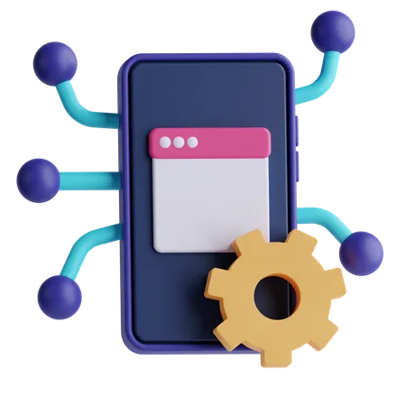 Mobile Customization  3D Icon