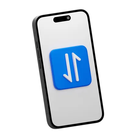 Mobile Data  3D Icon