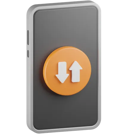 Mobile Data  3D Icon