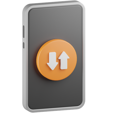 Mobile Data  3D Icon