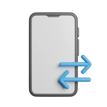 Mobile Data Transfer  3D Icon