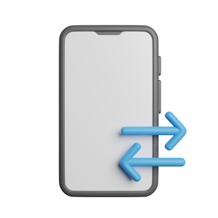 Mobile Data Transfer  3D Icon