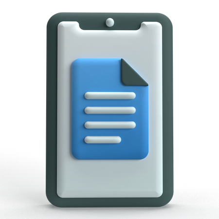 Mobile Datei  3D Icon