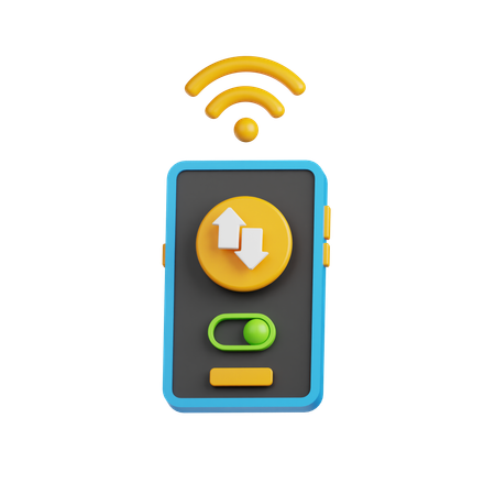 Mobile Daten  3D Icon