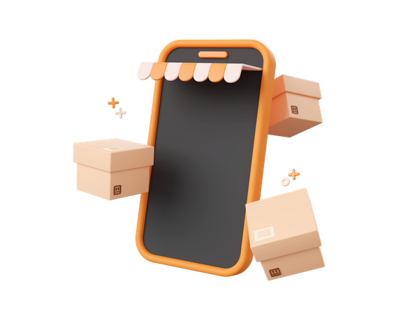 Mobile Delivery  3D Icon