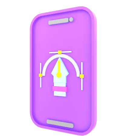 Mobiles Design  3D Icon