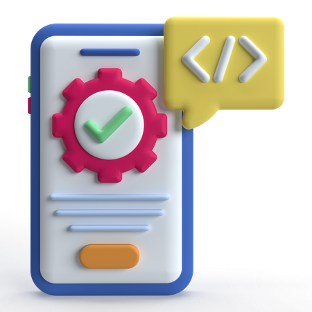 모바일 개발  3D Icon