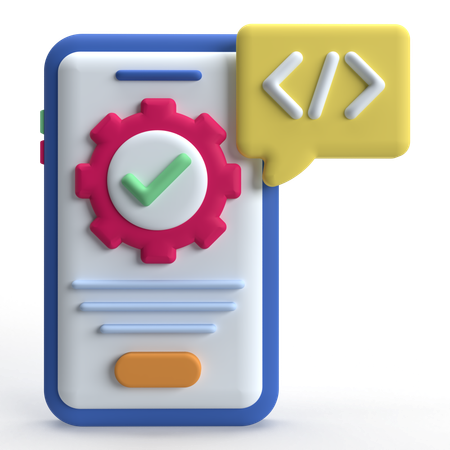 Mobile Development  3D Icon