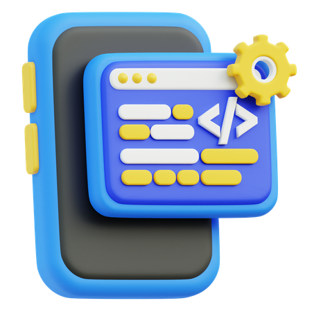 Mobile Development  3D Icon