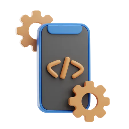 Mobile Development  3D Icon