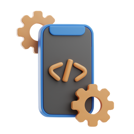 Mobile Development  3D Icon