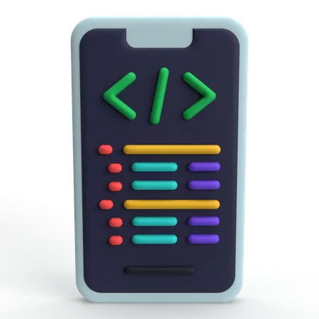 Mobile Development  3D Icon