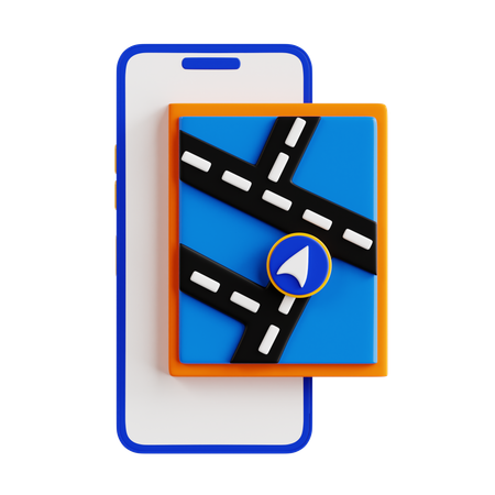 Mobile Direction  3D Icon