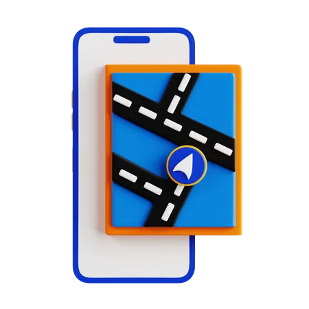 Mobile Direction  3D Icon
