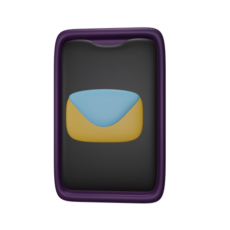 Mobile Email  3D Icon