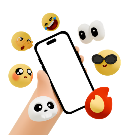 Mobile Emoji  3D Icon
