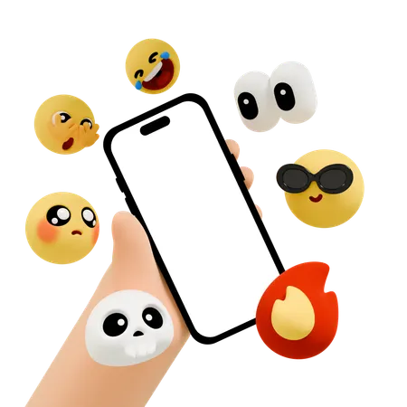 Mobile Emoji  3D Icon