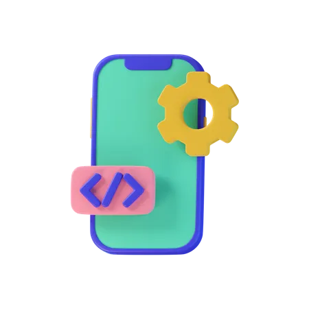 Mobile Entwicklung  3D Icon