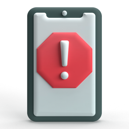 Mobiler Fehler  3D Icon
