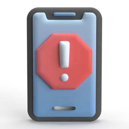 Mobile Error  3D Icon