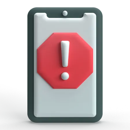 Mobile Error  3D Icon