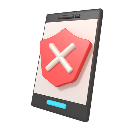 Mobile Error  3D Icon