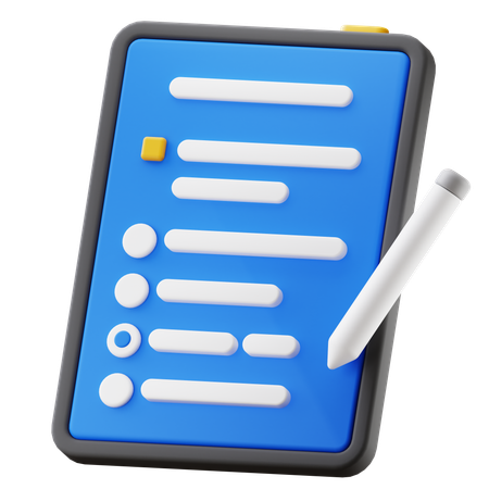 Mobile Exam  3D Icon