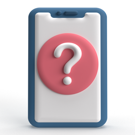 모바일 자주 묻는 질문  3D Icon