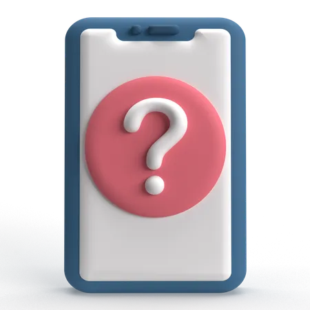 모바일 자주 묻는 질문  3D Icon