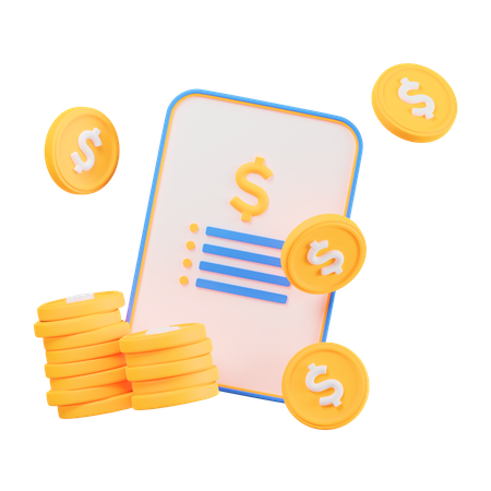 Mobile Finance  3D Icon