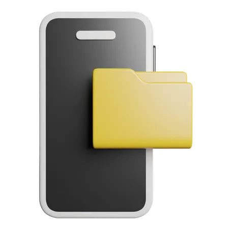 Mobile Folder  3D Icon