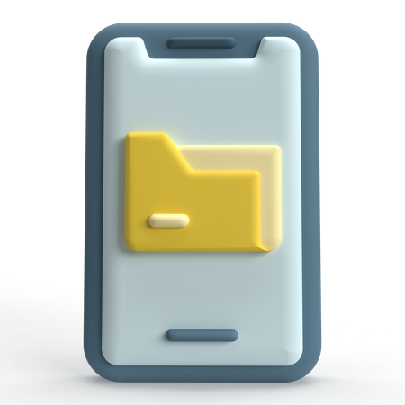 Mobile Folder  3D Icon