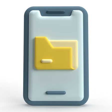 Mobile Folder  3D Icon