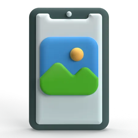 Mobile Gallery  3D Icon