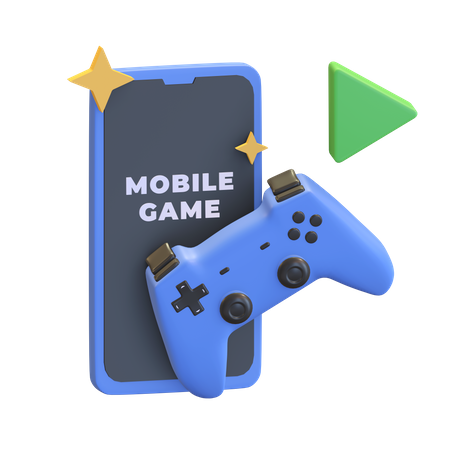 Mobile game  3D Illustration