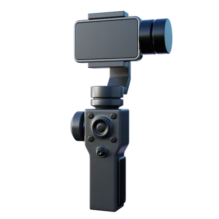 Mobile Gimbal Stabilization 3 D Render 3D Icon