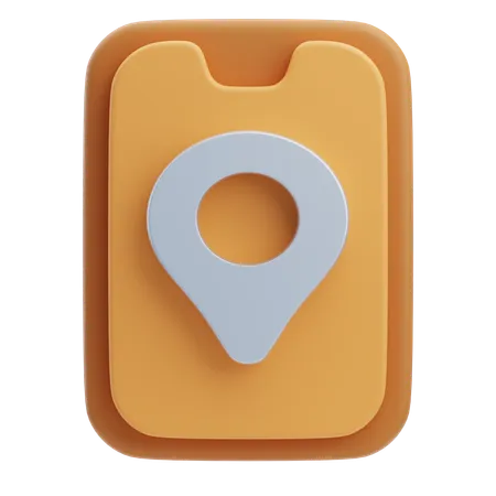 GPS mobile  3D Icon