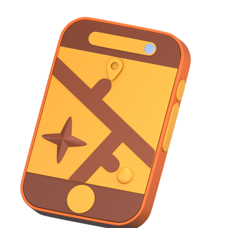 モバイルGPS  3D Icon