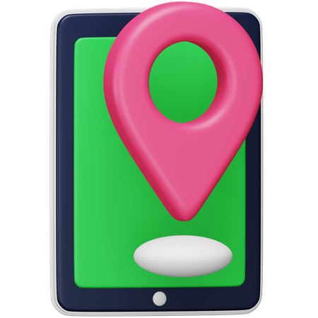 Mobile Gps  3D Icon