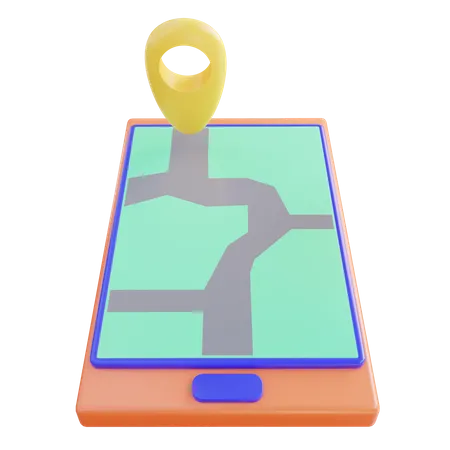 Mobile Gps  3D Icon