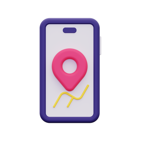 Mobile Gps  3D Icon