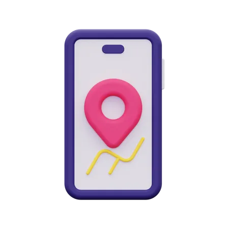 Mobile Gps  3D Icon