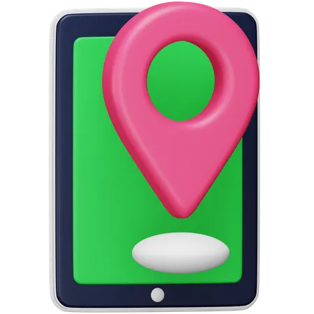 Mobile Gps 3D Icon